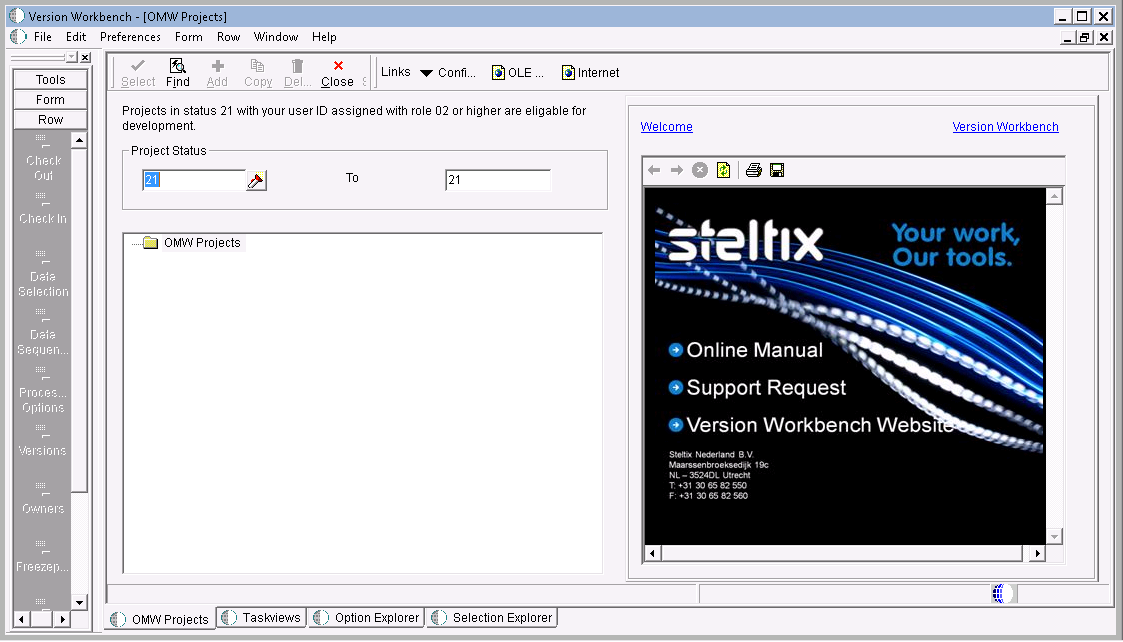 Version Workbench User Guide Steltix We connect