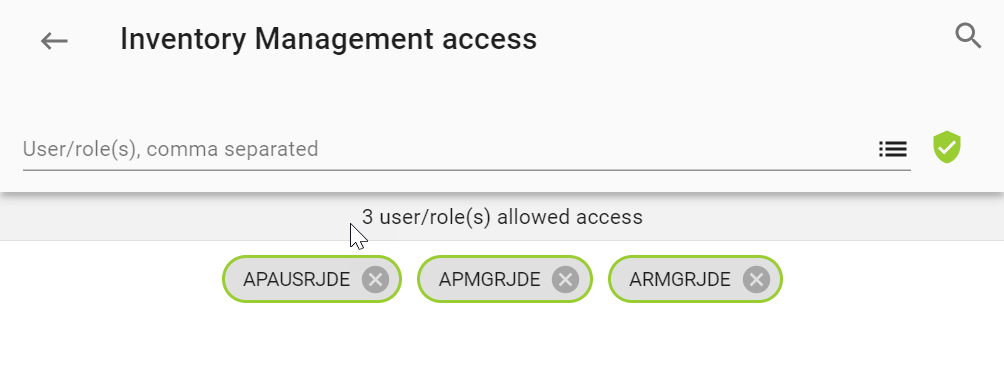 Appshare access management - include roles