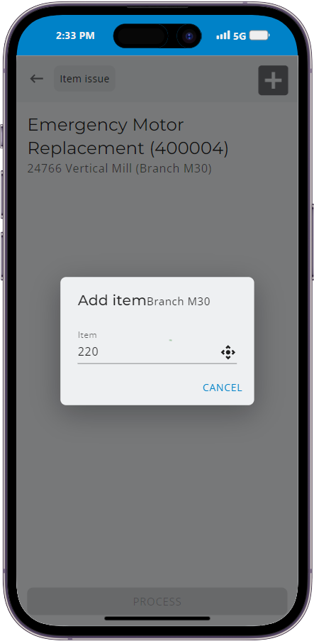 Material Issue App